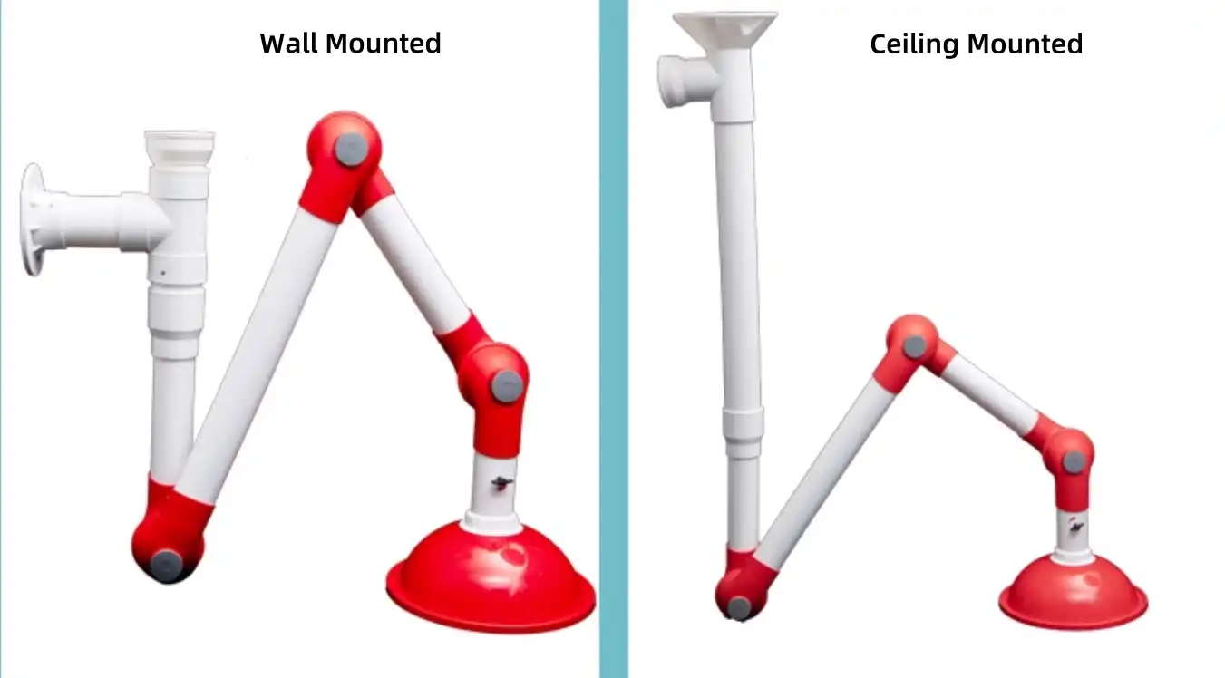 What are the benefits of using a PP fume extractor arm?